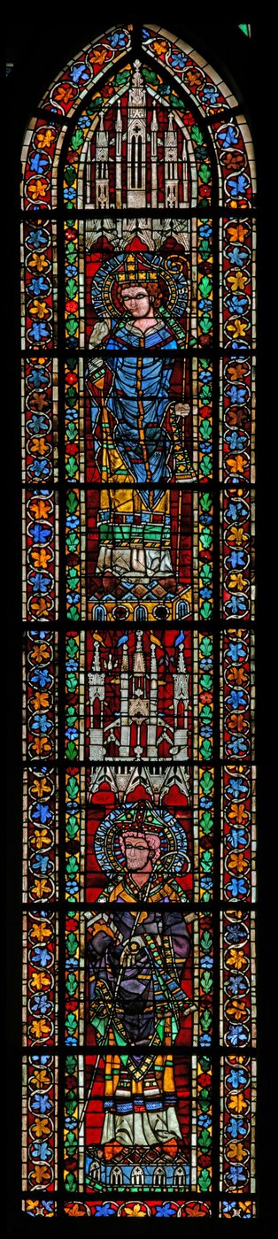 Fönster w205 föreställande St Maximin och St Valentius av French School