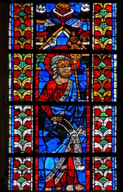Fönster w211 föreställande St Jude av French School
