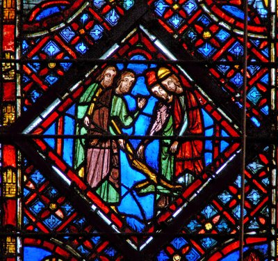 Fönster w2 Aarons stav blir en orm Ex VII 10-12 av French School