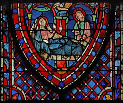 Fönster w7 the Nativity av French School