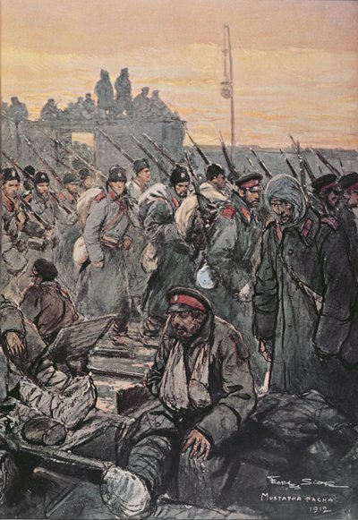 Sårade bulgariska soldater under Balkankampanjerna 1912-13 av French School