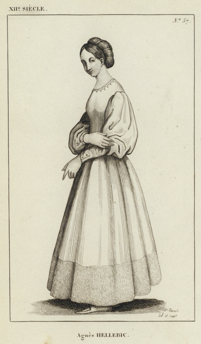 XII Century, Agnes Hellebic (gravyr) av French School
