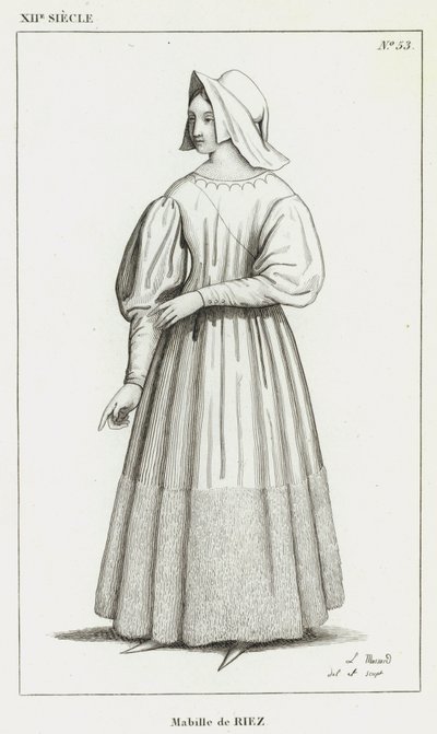 XII Century, Mabille de Riez (gravyr) av French School