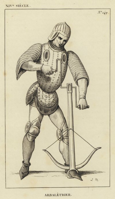 XIV Siecle, Arbaletrier (gravyr) av French School