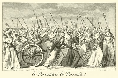 till Versailles! till Versailles! av French School