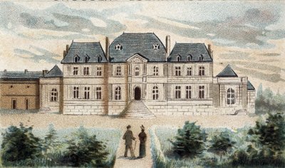 utsikt över Chateau de la Muette (Passy) av French School