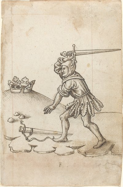 "Knäck inte kronan" [fol. 43 recto] av French early 16th Century