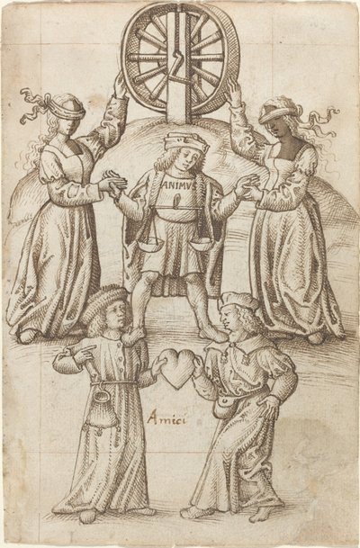 "Vänskap är jämlikhet; en vän är ett annat jag" [fol. 10 recto] av French early 16th Century