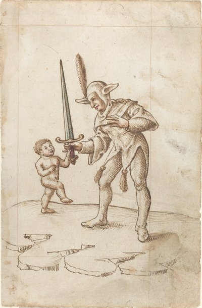 "Vänd bort det skarpa svärdet" [fol. 44 recto] av French early 16th Century