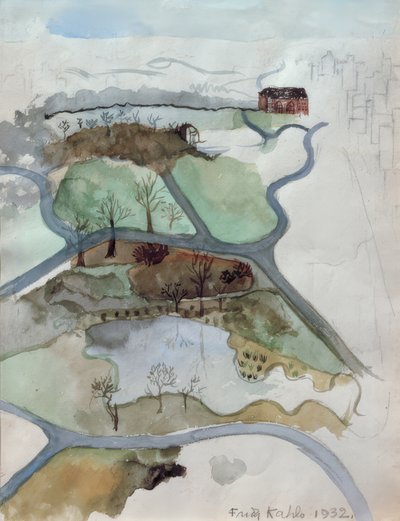 Utsikt över Central Park av Frida Kahlo