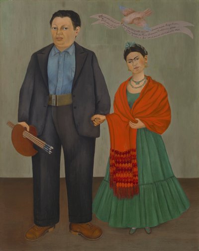 Frieda och Diego Rivera av Frida Kahlo