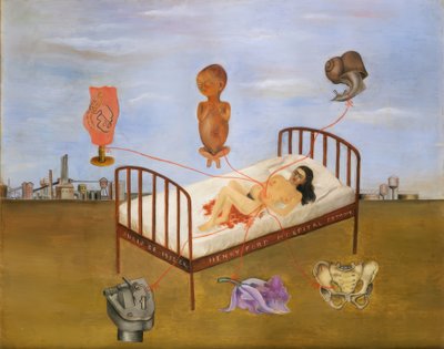 Sjukhuset Henry Ford eller Den flygande sängen av Frida Kahlo