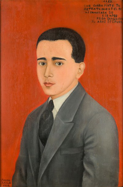 Porträtt av Alejandro Gómez Arias av Frida Kahlo