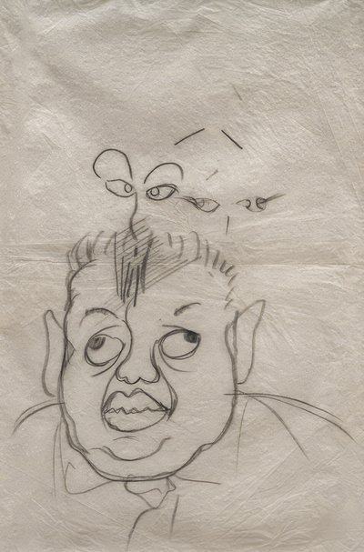 Porträtt av Diego Rivera av Frida Kahlo