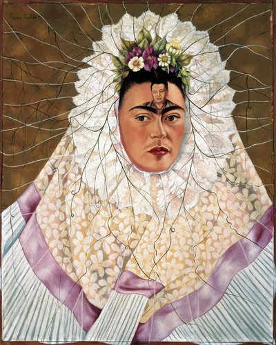 Självporträtt som Tehuana eller Diego on my mind av Frida Kahlo
