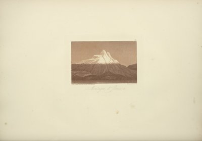 Mountains of Jlinissa, tecknad av Gmelin, graverad bu Arnold, illustration från "Views of the Cordilleras and Monuments of the Native Peoples of America" ​​av Alexander von Humboldt och Aime Bonpland av Friedrich Alexander Baron von (after) Humboldt