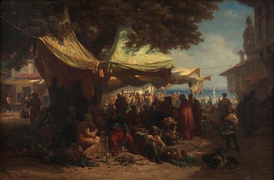 Marknaden i Konstantinopel av Friedrich Alois Schönn