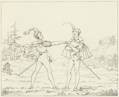 Illustration för Goethes Faust av Friedrich August Moritz Retzsch