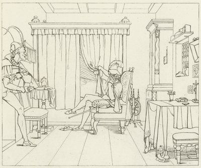 Illustration för Goethes Faust av Friedrich August Moritz Retzsch
