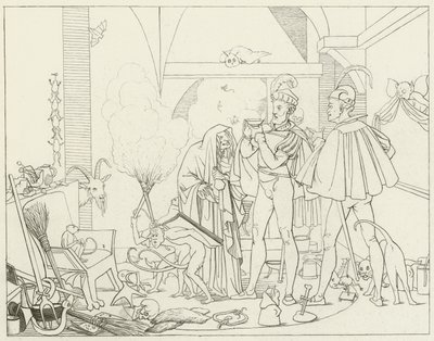 Illustration för Goethes Faust av Friedrich August Moritz Retzsch