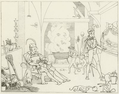 Illustration för Goethes Faust av Friedrich August Moritz Retzsch