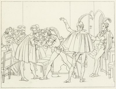 Illustration för Goethes Faust av Friedrich August Moritz Retzsch