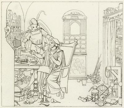 Illustration för Goethes Faust av Friedrich August Moritz Retzsch