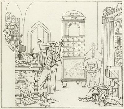Illustration för Goethes Faust av Friedrich August Moritz Retzsch