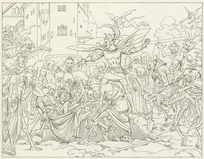 Illustration för Goethes Faust av Friedrich August Moritz Retzsch