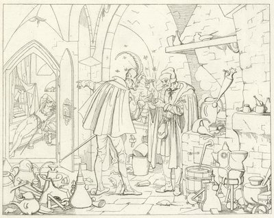 Illustration för Goethes Faust av Friedrich August Moritz Retzsch