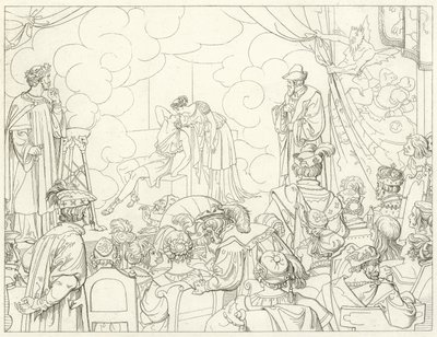 Illustration för Goethes Faust av Friedrich August Moritz Retzsch