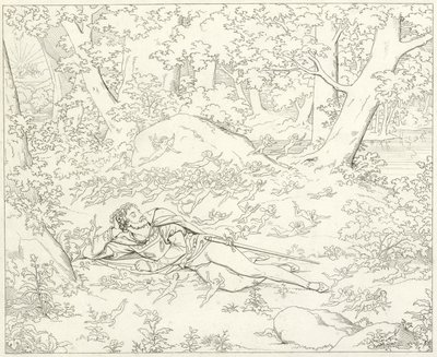Illustration för Goethes Faust av Friedrich August Moritz Retzsch