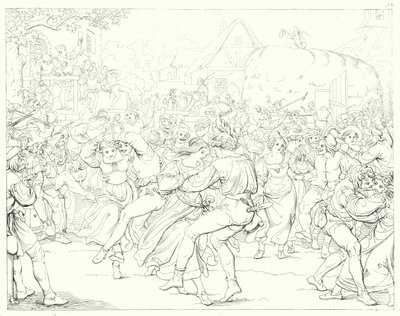Illustration till Schillers Lied von der Glocke, eller Klockans sång (gravyr) av Friedrich August Moritz Retzsch