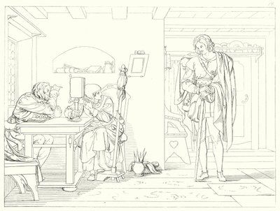 Illustration till Schillers Lied von der Glocke, eller Klockans sång (gravyr) av Friedrich August Moritz Retzsch