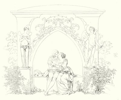 Illustration till Schillers Lied von der Glocke, eller Klockans sång (gravyr) av Friedrich August Moritz Retzsch