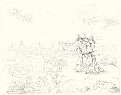 Illustration till Schillers Lied von der Glocke, eller Klockans sång (gravyr) av Friedrich August Moritz Retzsch