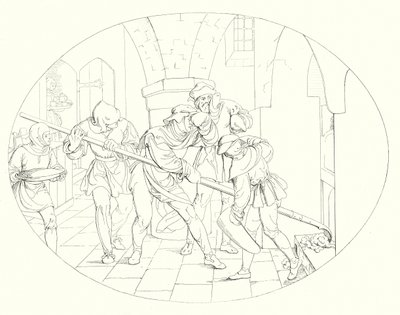 Illustration till Schillers Lied von der Glocke, eller The Song Of The Bell (gravyr) av Friedrich August Moritz Retzsch