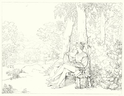 Illustration till Schillers Lied von der Glocke, eller The Song Of The Bell (gravyr) av Friedrich August Moritz Retzsch