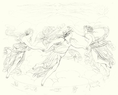 Illustration till Schillers Lied von der Glocke, eller The Song Of The Bell (gravyr) av Friedrich August Moritz Retzsch