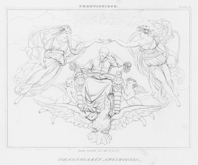 Shakespeares apoteos (gravyr) av Friedrich August Moritz Retzsch
