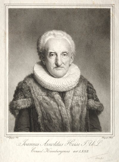 Johann Arnold Heise, 1819. av Friedrich Carl Groger