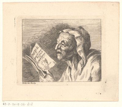 Byst av en gammal kvinna med en sångbok i händerna av Friedrich Christian Gottlieb Geyser (possibly)
