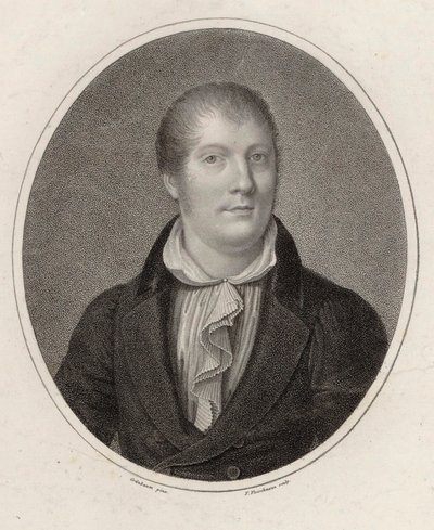 Porträtt av violinisten och kompositören Louis Spohr 1784-1859, 1820. av Friedrich Fleischmann