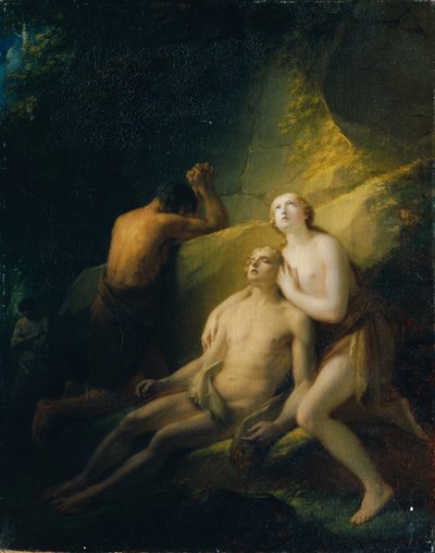 Adam och Eva sörjer den döde Abel av Friedrich Heinrich Fuger