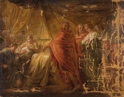 Agamemnon för Briseis tillbaka till Akilles tält av Friedrich Heinrich Fuger