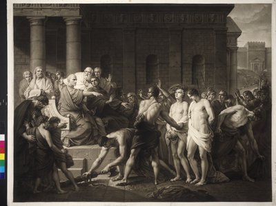 Brutus fördömer sina söner av Friedrich Heinrich Fuger