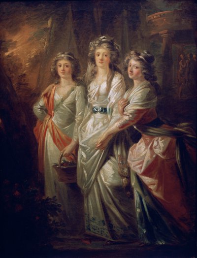 Grevinnorna Elisabeth, Christiane och Marie Karoline von Thun av Friedrich Heinrich Fuger
