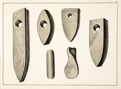 Stenvapen, plåt från A History of the Development and Customs of Chivalry, av Dr Franz Kottenkamp, utgiven av Carl Hoffmann, 1842 av Friedrich Martin von Reibisch