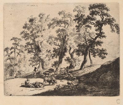 Landskap med herdar av Friedrich Müller
