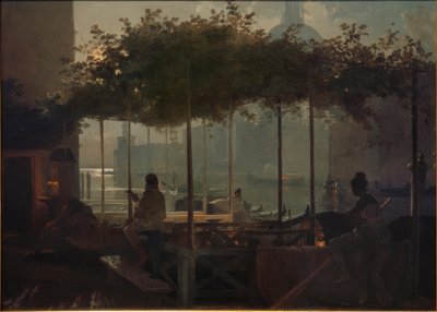 Månbelyst natt i Venedig av Friedrich Nerly